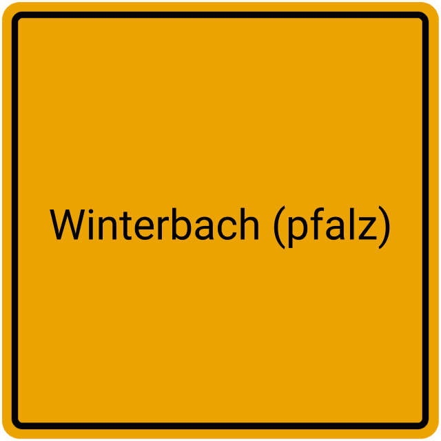 Meldebestätigung Winterbach (Pfalz)